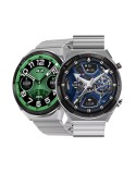 Smartwatch KELLO DX3 PRO Rozmowy BT Pulsometr Srebrny Metal 2 PASKI